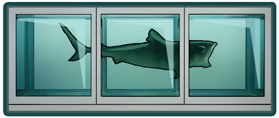 Shark tank by Damien Hirst